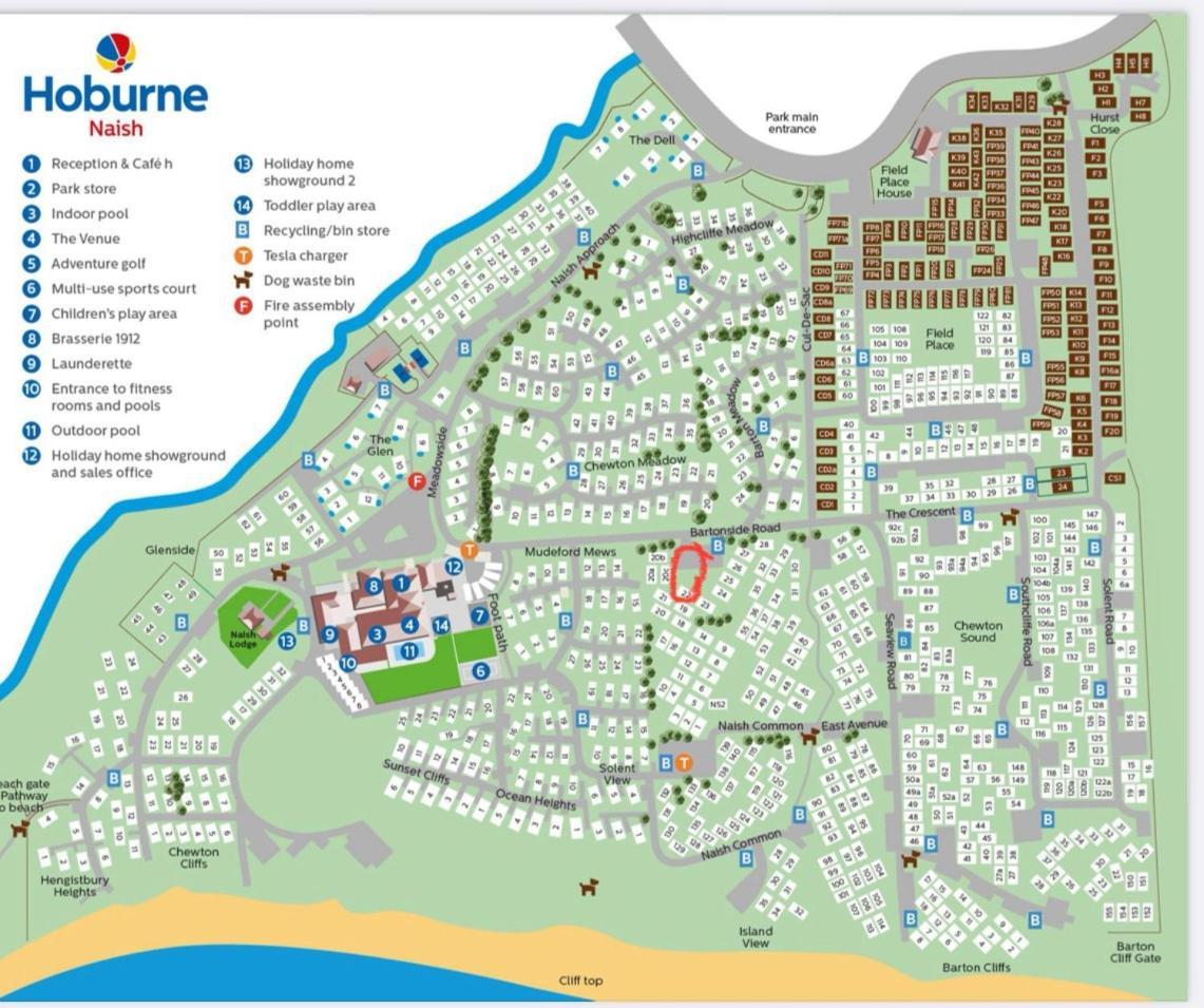 מלון הייקליף Bertie-By-The-Sea At Hoburne Naish מראה חיצוני תמונה